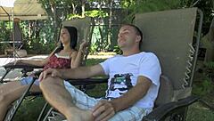 Roxanne hall and bebe mendes learn deepthroat lessons from mary pop