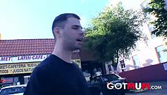 brunette milf pretty face covered in cum