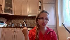 Russian femdom goddess with glasses