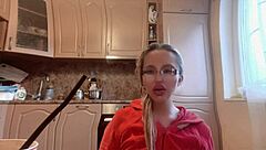 Russian femdom goddess with glasses