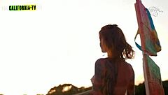 Brazilian Lesbians Masturbate Naked in Paradise Locations of California