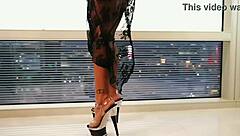 Can You Handle This Curvy Busty Model's Provocative Strip Tease?