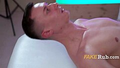 ebony girl gives blowjob in mirror during interracial sex