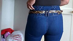 after sex, i pull up my jeans for cum in my ass