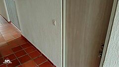 Smashing Curvy Neighbor in Her Husband’s House as She Swallows My Load