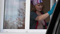 i saw a milf in stockings without panties in the taxi