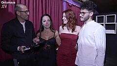 Watch Onlymaya's Backstage Fuck With Voyeurs!