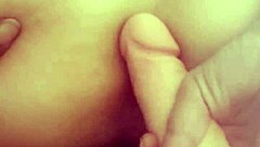 Fat Pussy Lips Spread for Quick Blowjob and Creampie