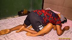 Busty babysitter is hungry for sex big boobs babe cums over and over!