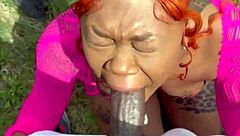 getting dicked down outside in the fresh air