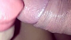 Taking a shower when neighbor surprises with cock in mouth