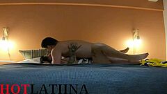 Pay lodging with sex on New Year, bound girlfriend gets creampie 😏