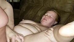 moaning milf screams while i fuck her in pink thong