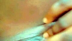 Feeling the creamy delight of her little pussy.