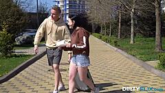 Nerdy Sara Rich screams during loud fuck