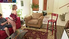 Milf mommy shows stepson sex with her tight butthole