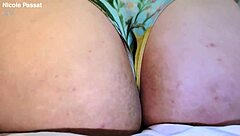 this cute tubby babe spreads her nasty asshole just for you