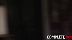 Uniformed teen receives extreme anal creampie in taboo scenario