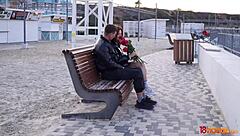 Fresh busty redhead teen queenlin gets fucked in doggystyle blowjob cumshot