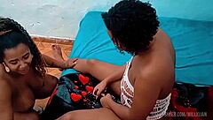 Wife's Friend Gets Creampied And Wife Licks Cum From Pussy