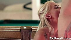 Playing Strip Pool with a Blonde Teen at the Party