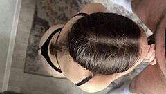 my roommate's boyfriend drilled me hard in the kitchen