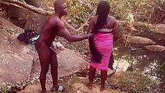 i fucked the perfect boobs village girl rough in the stream