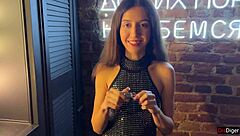 skinny teen picked up in nightclub for quick bondage fuck and creampie