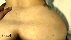 latina wife bends over for cheating sex while husband works