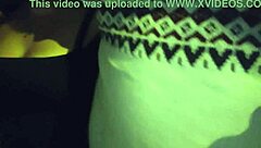 This Mature Latina Bends Over And Flashes Her Big Tits On The Street.