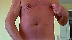 pervy papifacheros fat daddie felt the soft shorts on his boner and just had to spread his legs wide.