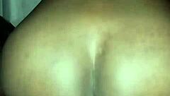 my sweet pussy rides big black cock hard, creampie filling me up wet