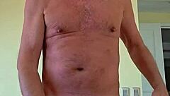 pervy papifacheros fat daddie felt the soft shorts on his boner and just had to spread his legs wide.