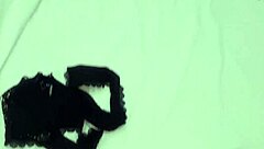 hey, risky fun at home with stepmom, inviting stepson who finds panties and cums