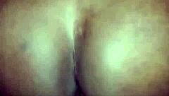 my sweet pussy rides big black cock hard, creampie filling me up wet