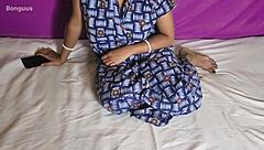 Riya Bhabhi Alone At Home, I Ended Up Fucking Her In Doggystyle And Cowgirl Positions With Natural Tits