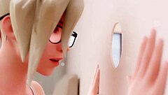 thin walls have holes for gloryhole fun