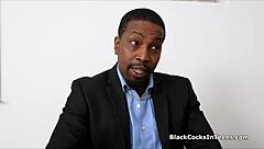 Big black cock pounds curvy hottie on teacher's desk 😈