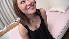 Pretty Japanese teen rides him for a creamy finish