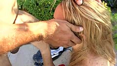 intense pleasure in kinky anal outdoor scene