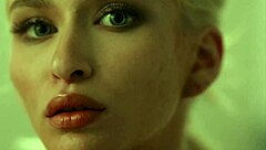 Bratty submissive Emma Rosie blindfolded, bound, and fucked in ass with buttplug