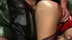 After Phenomenal Blowjob, Busty Blonde Rides Guy In Cowgirl Position!