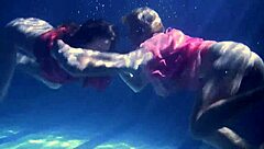 Lilia Mihalkova And Natalia Kupalka Underwater Lesbian Sex