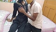 Hey, watch Indian stepsister Dimple get wild with boyfriend at home!