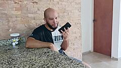 Caught masturbating on video call? Stepbrother helps finish the job. Spanish porn heat.