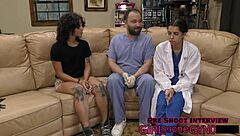 Nicole Luvas undergoes her yearly physical examination.