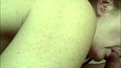 hey, check out this old guy diving into that mature pussy from above 😏 amateurs having fun with some serious muff action