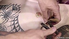 alt pale slave gets her ass whipped in the dungeon