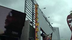 Beautiful Aubrey Sky's rough blowjob contest