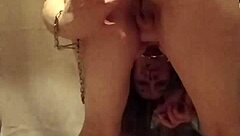 Female Slave's Intense Outdoor MASTURBATION With Belt And SLAPS